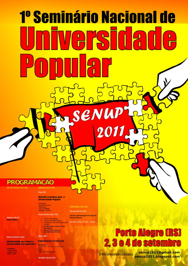 Manifesto: Rumo ao 1° Seminário Nacional de Universidade Popular (SENUP)!